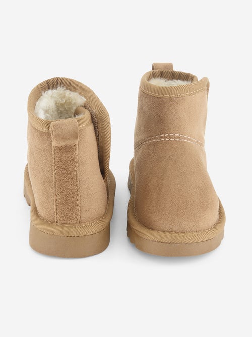 Gevoerde boots van suèdelook - Kiabi