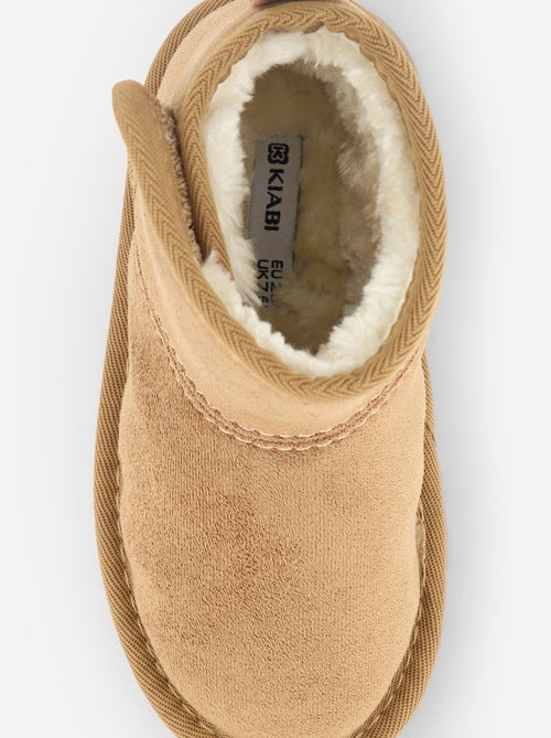 Gevoerde boots van suèdelook - Kiabi