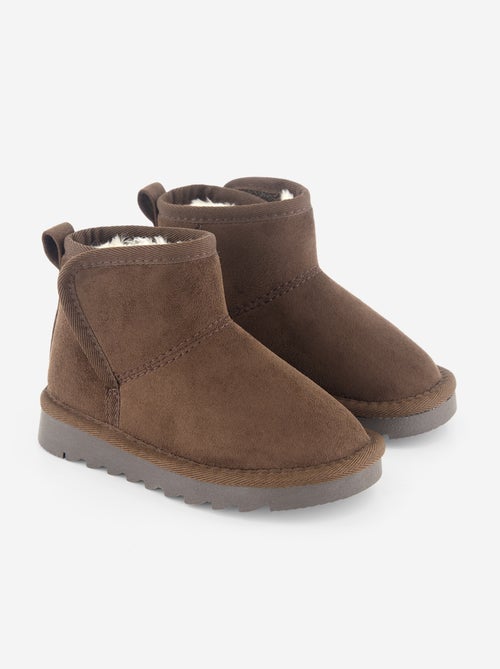 Gevoerde boots van suèdelook - Kiabi