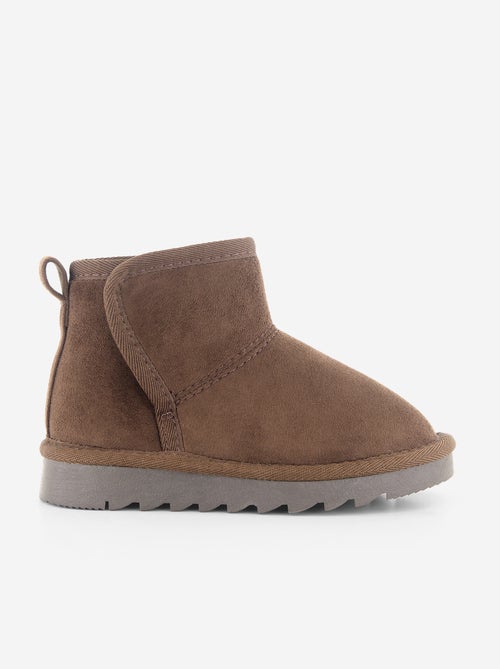 Gevoerde boots van suèdelook - Kiabi