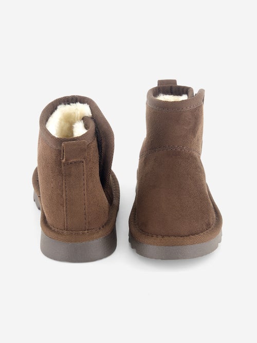 Gevoerde boots van suèdelook - Kiabi