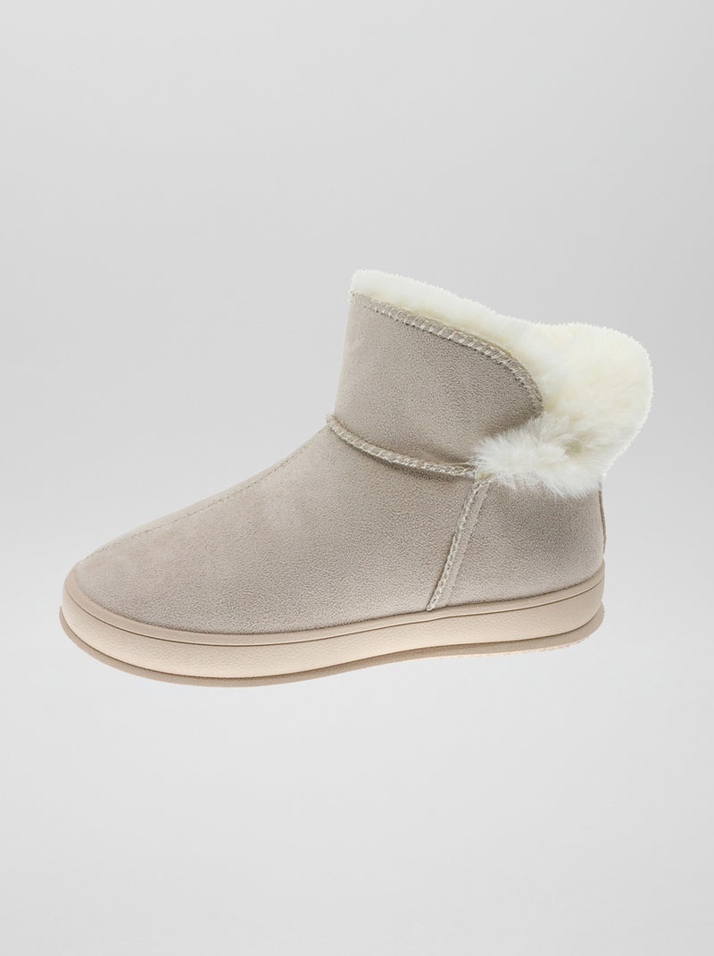 Gevoerde boots van suèdine BIEGE - Kiabi