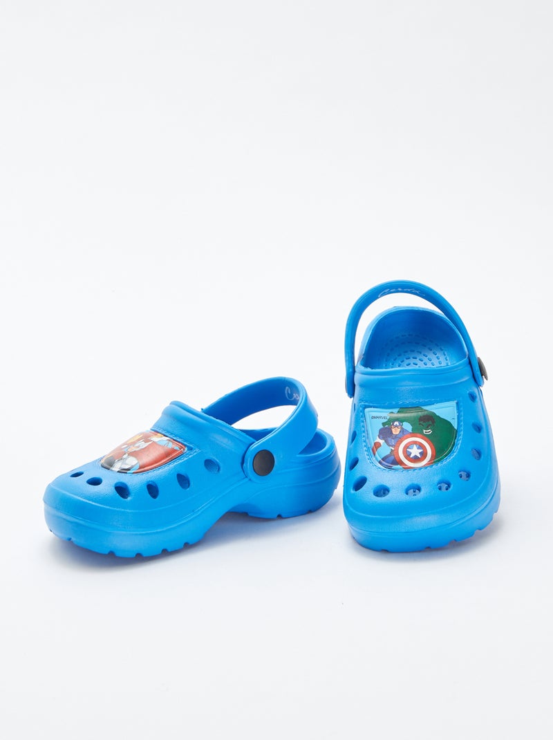 Gevoerde clogs van gegoten kunststof 'Avengers' 'Marvel' Blauw - Kiabi