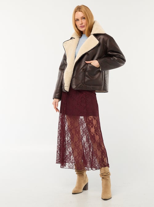 Gevoerde jas in pilotenstijl - Kiabi