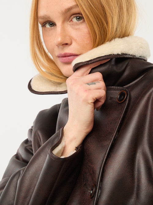 Gevoerde jas in pilotenstijl - Kiabi