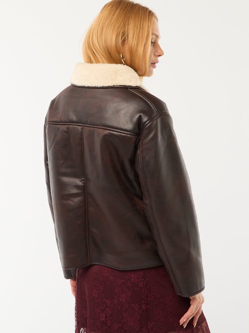 Gevoerde jas in pilotenstijl - Kiabi