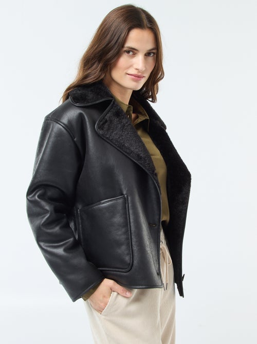 Gevoerde jas in pilotenstijl - Kiabi