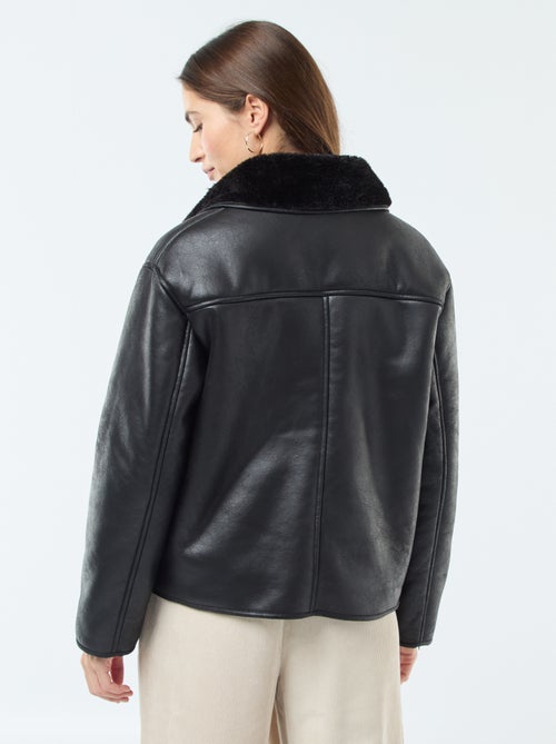 Gevoerde jas in pilotenstijl - Kiabi