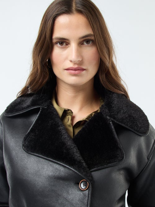 Gevoerde jas in pilotenstijl - Kiabi