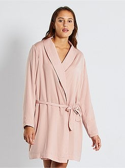 Gevoerde kamerjas van pluchetricot - Kiabi