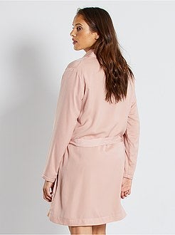 Gevoerde kamerjas van pluchetricot - Kiabi