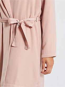 Gevoerde kamerjas van pluchetricot - Kiabi