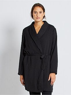 Gevoerde kamerjas van pluchetricot - Kiabi