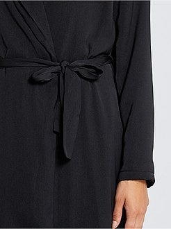 Gevoerde kamerjas van pluchetricot - Kiabi