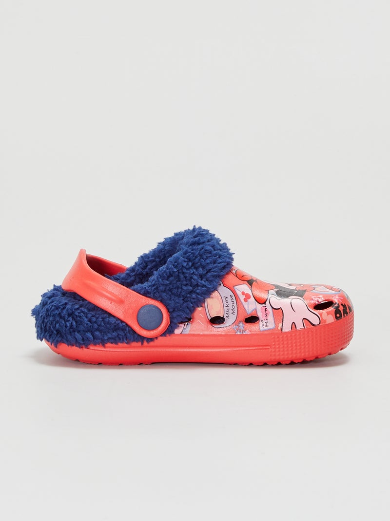 Waterdichte slippers Bont gevoerde klompen Wintertuin Schoenen Warm Huis Slippers for binnen Outdoor (Color : Pink, Shoe Size : 23cm/9