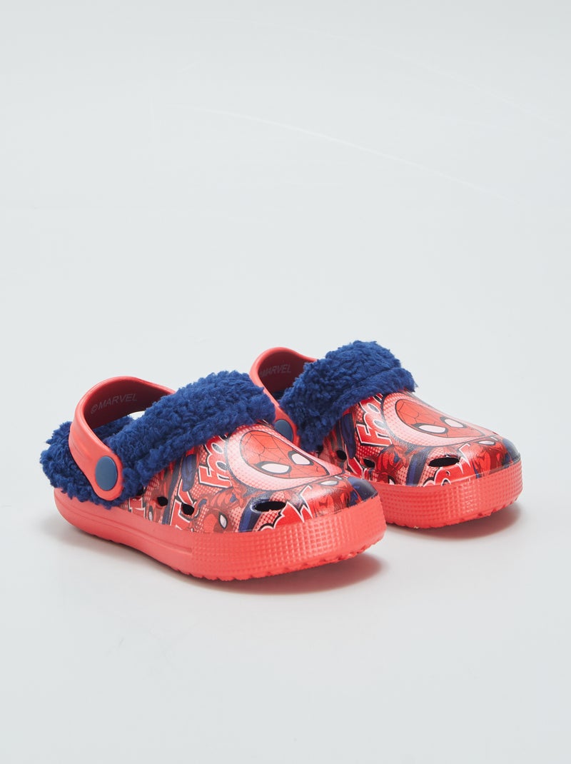 Gevoerde klompjes 'Spider-Man' BLAUW - Kiabi