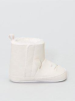 Gevoerde laarzen met konijnprint - Kiabi