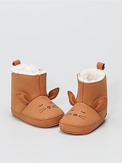 Gevoerde laarzen met konijnprint - Kiabi