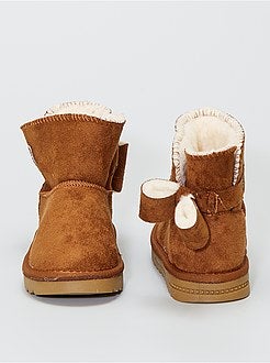 Gevoerde laarzen van suèdine - Kiabi