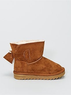 Gevoerde laarzen van suèdine - Kiabi