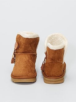 Gevoerde laarzen van suèdine - Kiabi