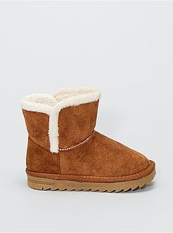 Gevoerde laarzen van suèdine - Kiabi