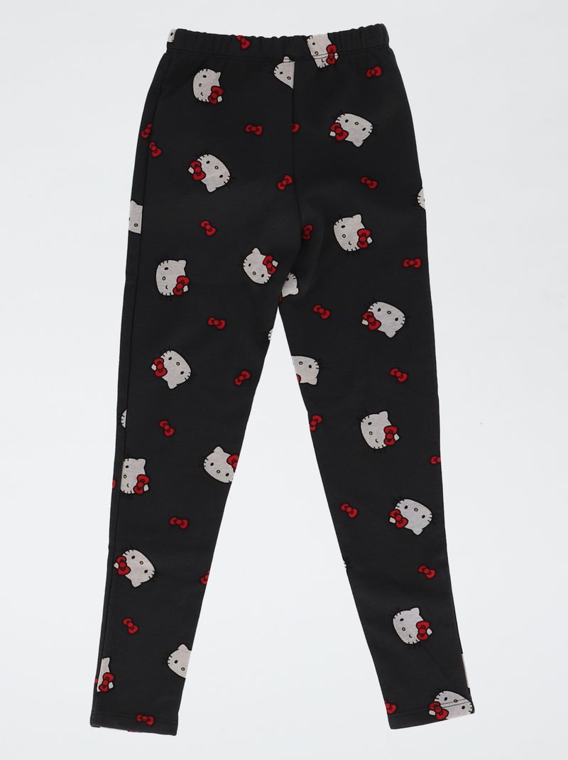 Gevoerde legging 'Hello Kitty' Zwart - Kiabi