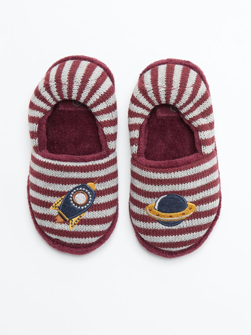 Gevoerde pantoffels Rood - Kiabi