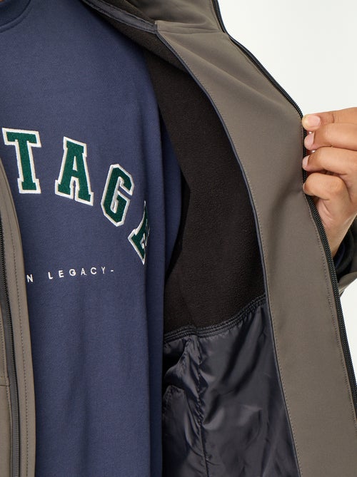Gevoerde parka met capuchon - Kiabi