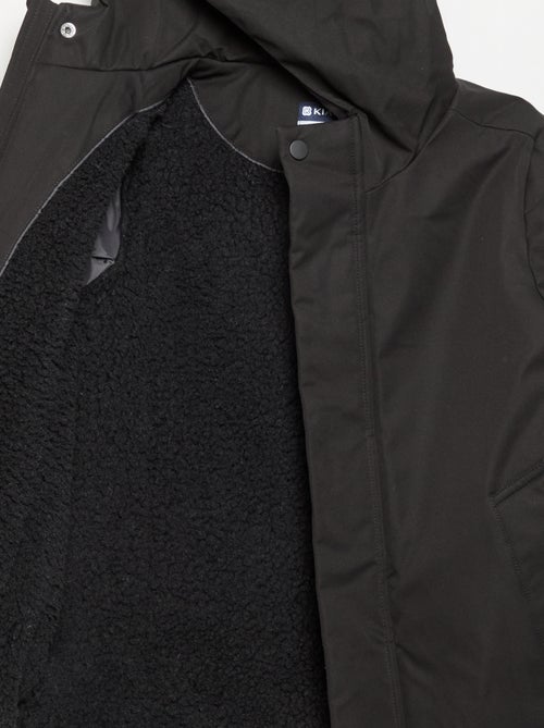 Gevoerde parka met capuchon - Kiabi