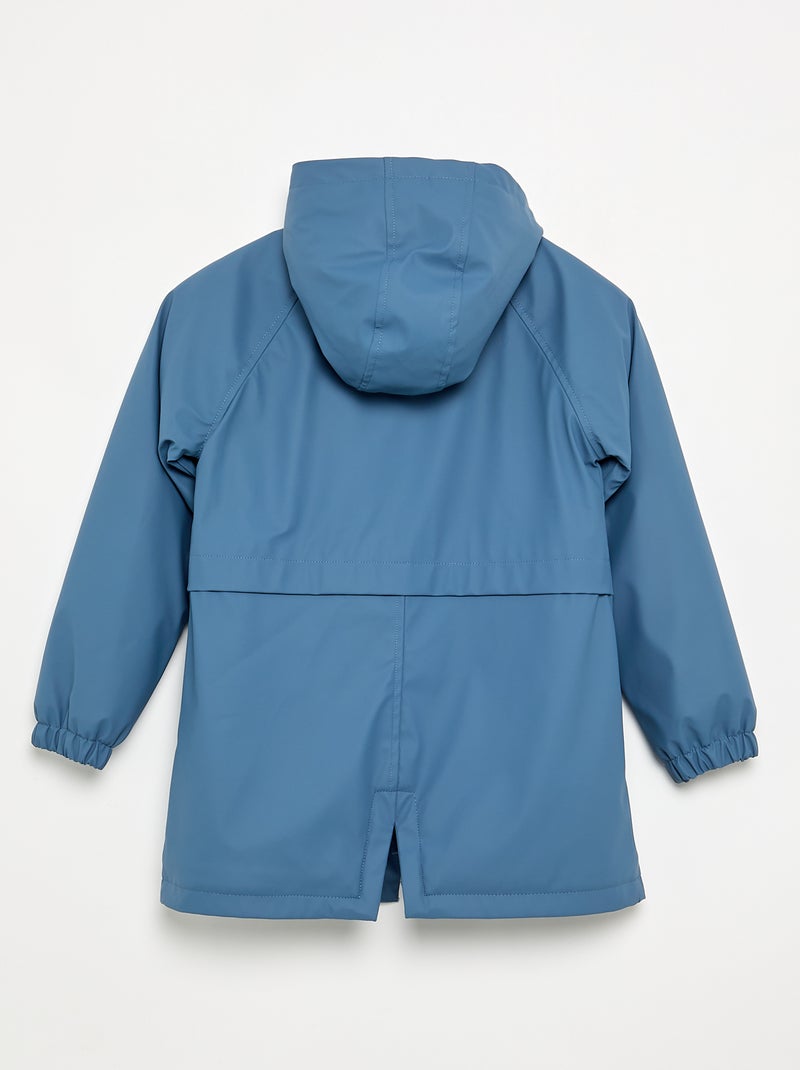 Gevoerde parka met schapenvachteffect Blauw - Kiabi