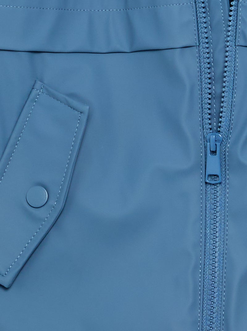 Gevoerde parka met schapenvachteffect Blauw - Kiabi