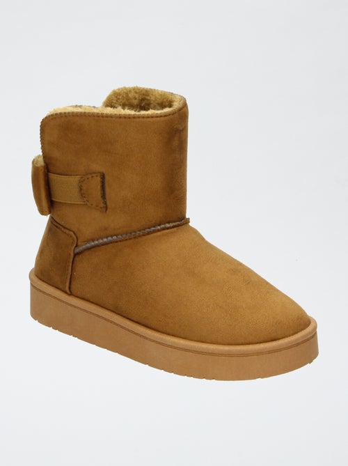 Gevoerde suèdine boots - Kiabi Gevoerde suèdine boots - Kiabi