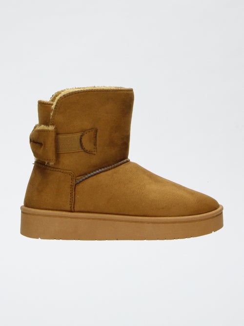 Gevoerde suèdine boots - Kiabi Gevoerde suèdine boots - Kiabi