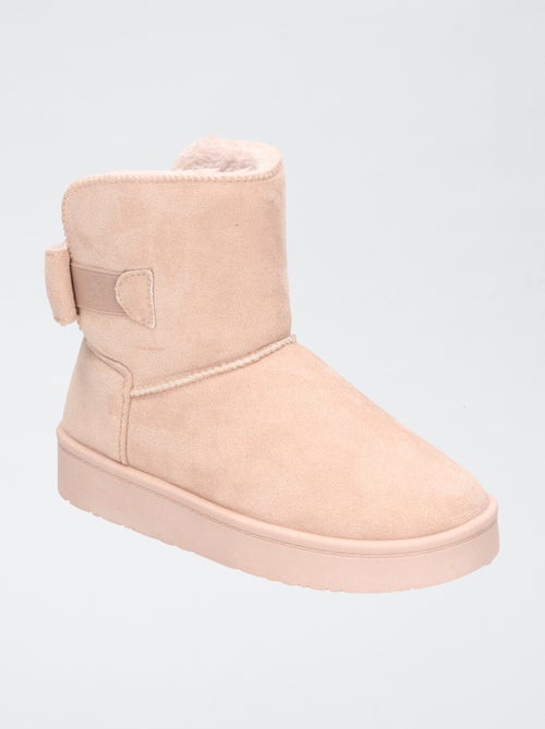 Gevoerde suèdine boots - Kiabi Gevoerde suèdine boots - Kiabi