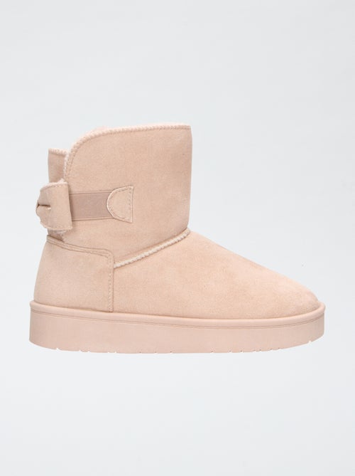 Gevoerde suèdine boots - Kiabi Gevoerde suèdine boots - Kiabi