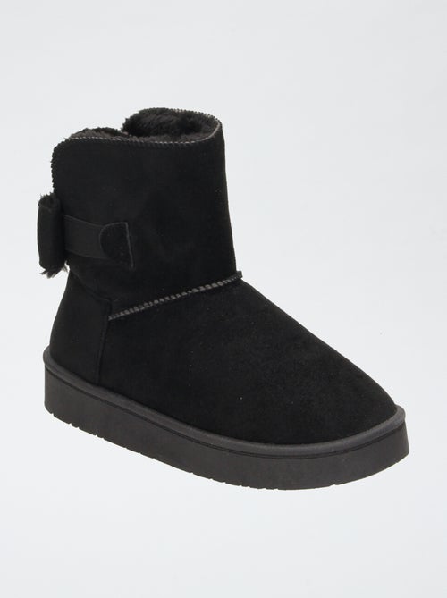 Gevoerde suèdine boots - Kiabi Gevoerde suèdine boots - Kiabi