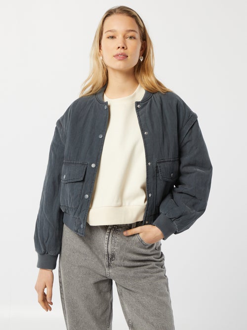 Gewatteerd 2-in-1 jasje met afneembare mouwen - Kiabi