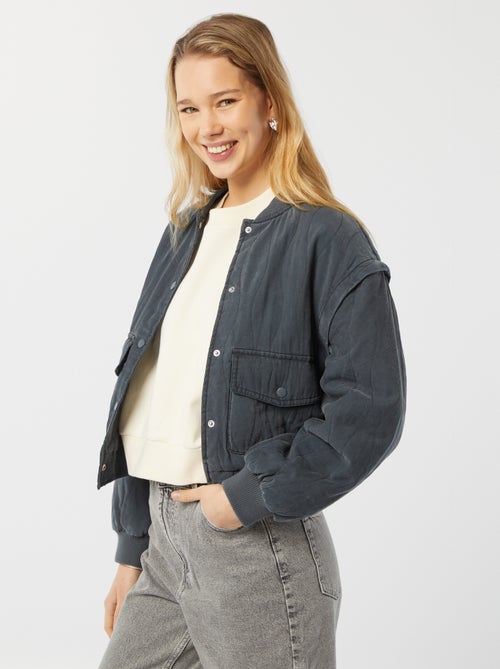 Gewatteerd 2-in-1 jasje met afneembare mouwen - Kiabi