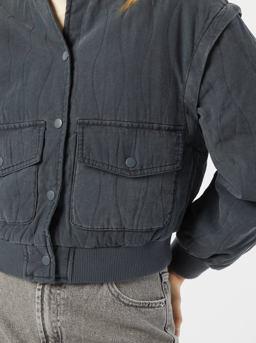 Gewatteerd 2-in-1 jasje met afneembare mouwen - Kiabi