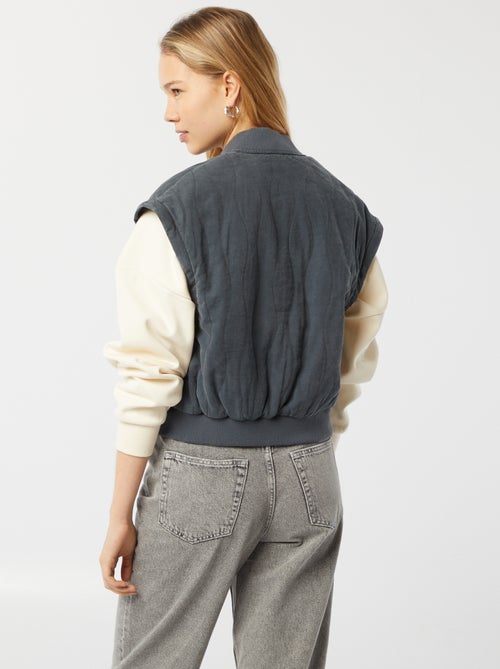 Gewatteerd 2-in-1 jasje met afneembare mouwen - Kiabi