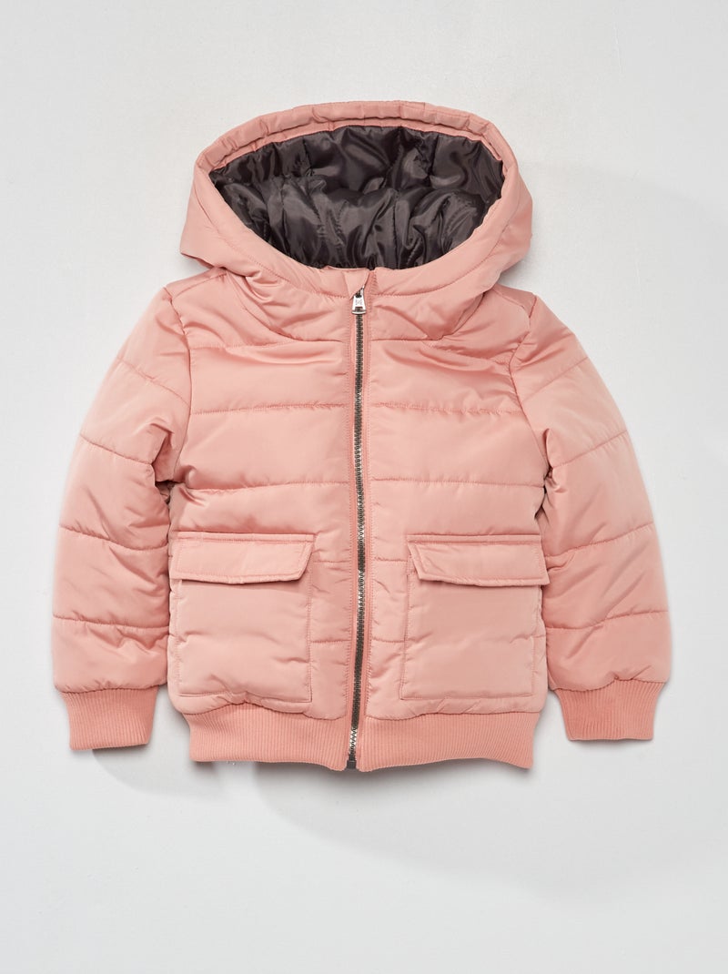 Gewatteerd donsjack met capuchon ROSE - Kiabi