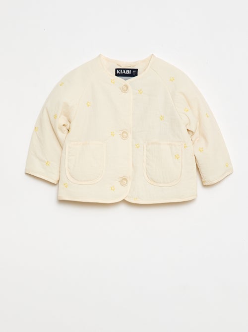 Gewatteerd jasje met ronde hals van waterafstotende stof - Kiabi