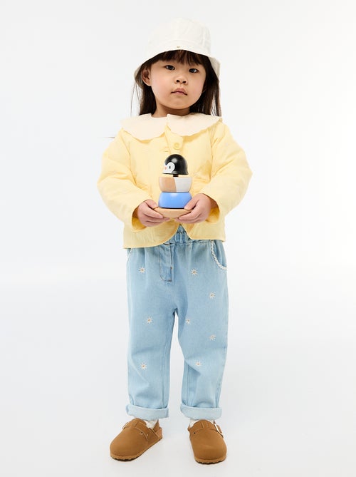 Gewatteerd jasje met ronde hals van waterafstotende stof - Kiabi