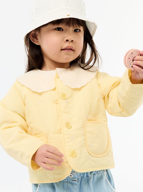 Gewatteerd jasje met ronde hals van waterafstotende stof - Kiabi