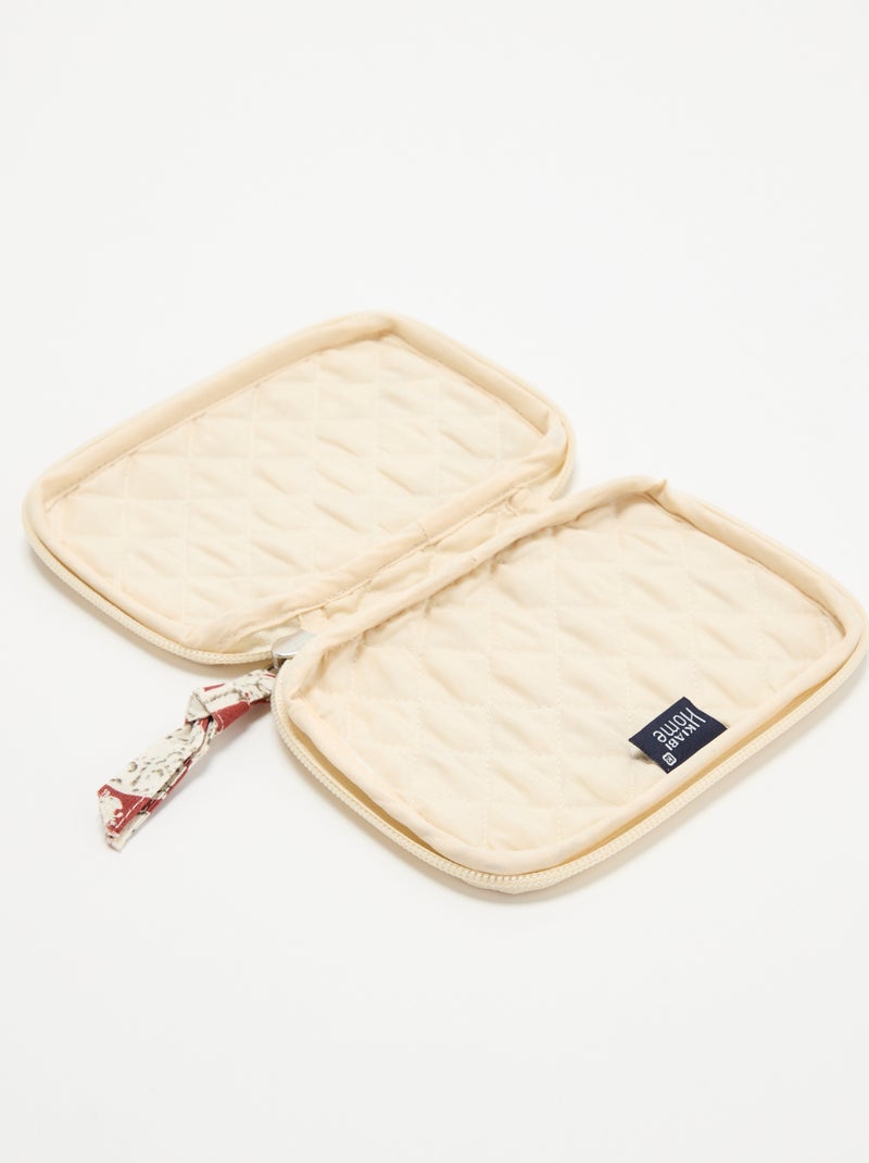 Gewatteerd mini-etui Rood - Kiabi