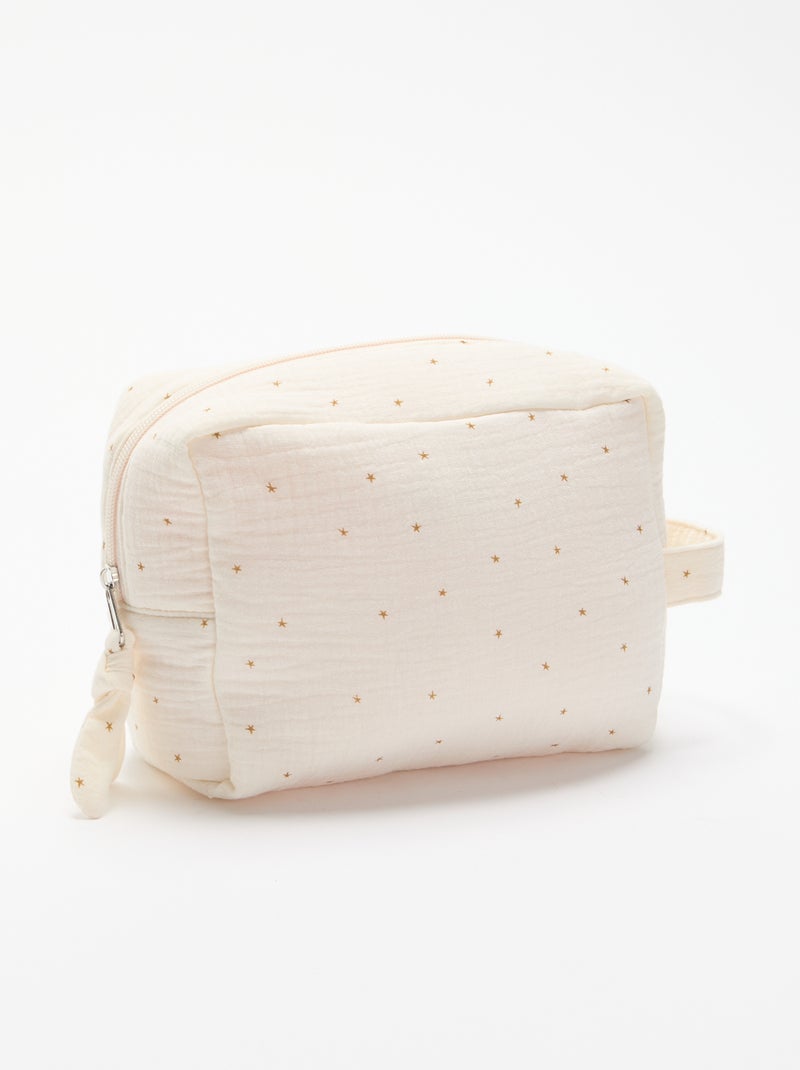 Gewatteerd opbergtasje Beige - Kiabi
