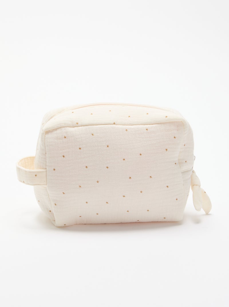 Gewatteerd opbergtasje Beige - Kiabi
