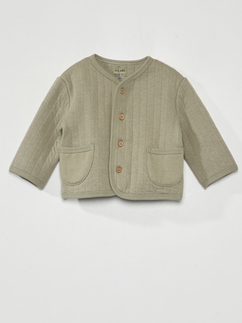 Gewatteerd vest grijs - Kiabi