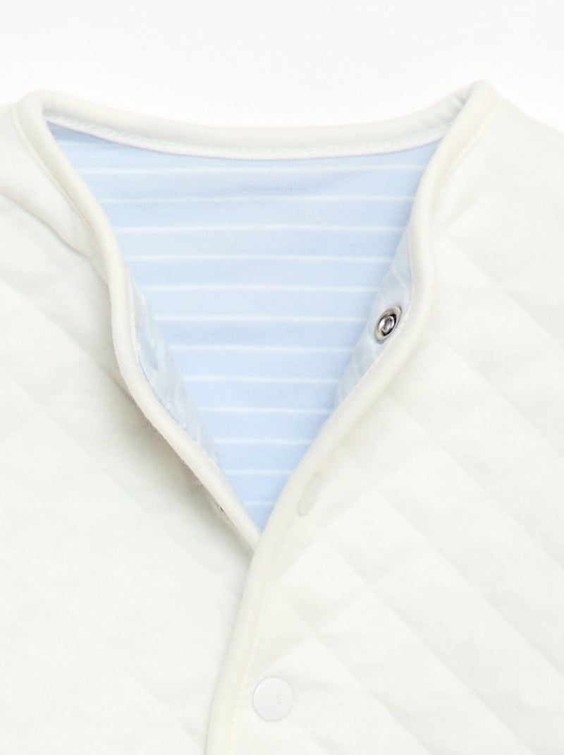 Gewatteerde babyjas Blauw - Kiabi